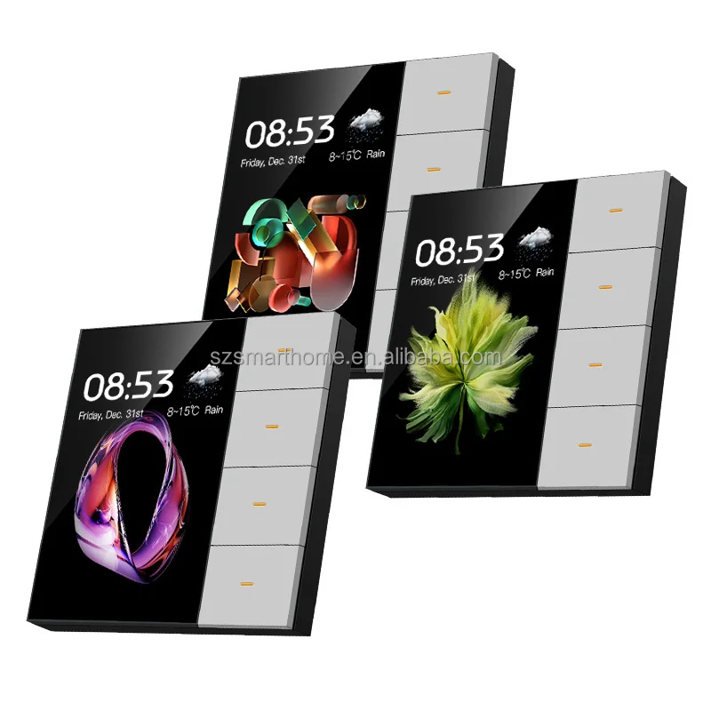 F3pro Smart Home Touch Screen Wifi Tuya Switches Panel Light Wall Switch