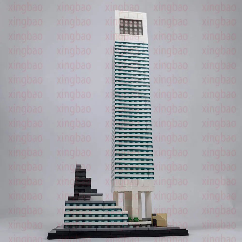 1110 Uds. MOC Citigroup Center escala 1:800 modelo rascacielos bloques de construcción juguetes regalos de cumpleaños y Navidad