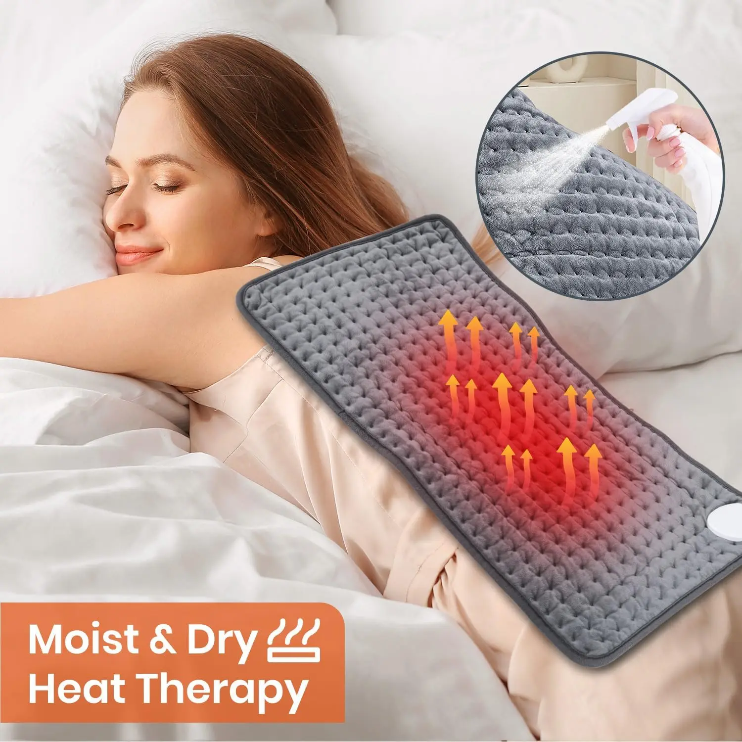 

Electric Heating Pad Blanket 9 Level 4 Mode Timer Warm Winter Heating Pad for Back Pain Relief Neck Spine Leg Heated Pad 30X60CM