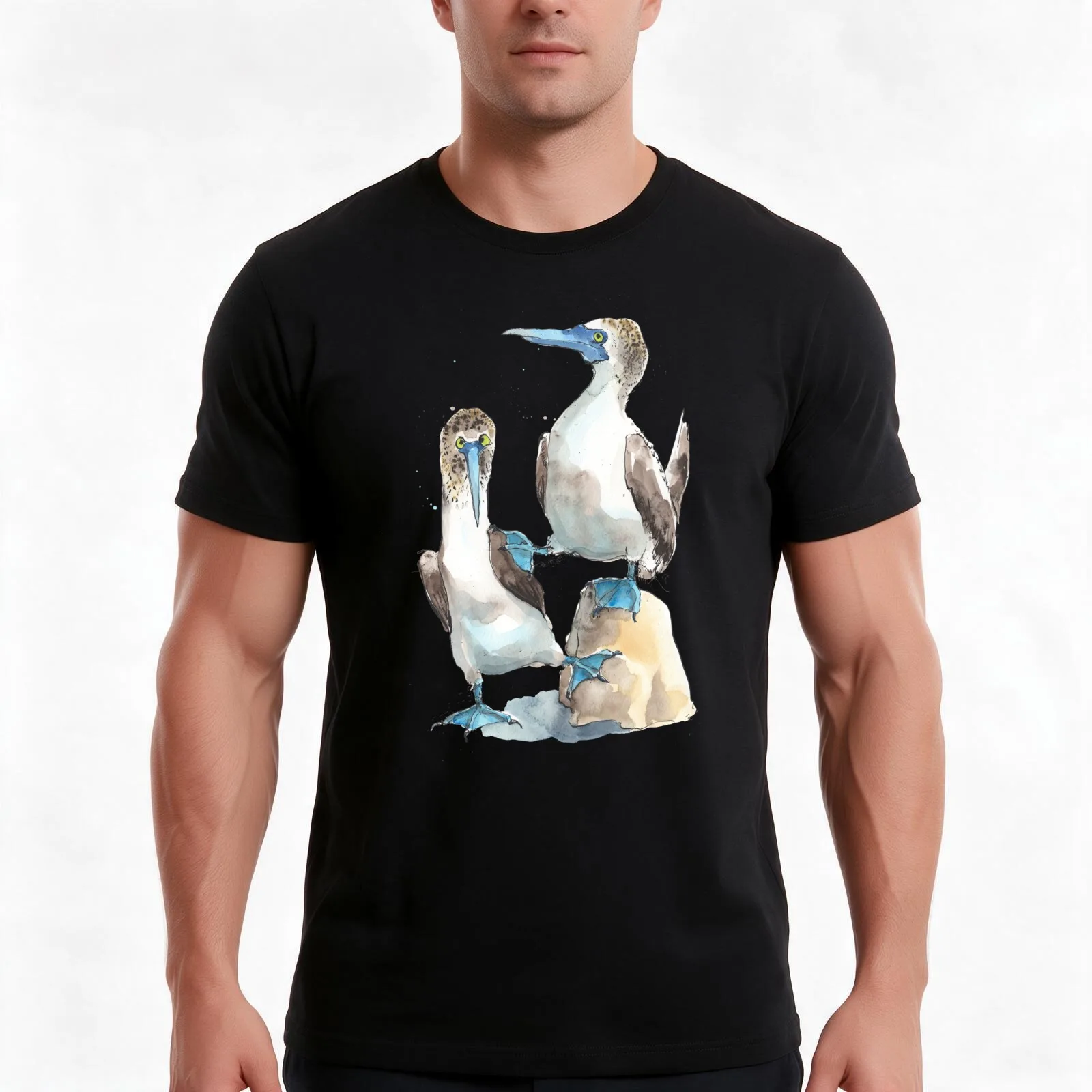 Argumentative Blue footed Boobies! T-Shirt Summer Casual Cotton Tee Oversized Streetwear Tops Vintage Graphic Print