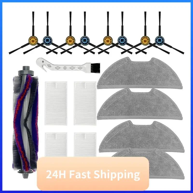 

【HIGH GRADE】Accessories Kit Replacement For Eureka E10s Robot Vacuum Cleaner Main Brush Filters Mop Side Brushes Cleaning Brush