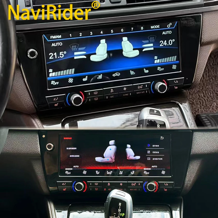 New 10.25inch For BMW 5 F10 F11 F07 F18 2011-2017 Air Conditioning Climate Board Voice Control LCD Touch Climate Control Screen