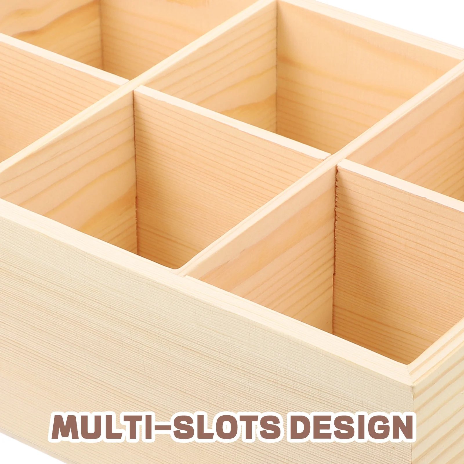 

Wooden Marker Holder Large Capacity Multi-Slots Desk Organizer For Colored Pencils Crayons Markers Pens Storage Case