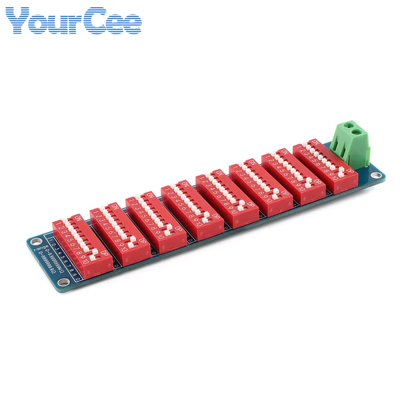 0.1-9999999R Programmable Resistor Resistance Board PCB Module Eight-segment 1% Accuracy 0.1-9999999MΩ 0.1Ω -9999999Ω ohm