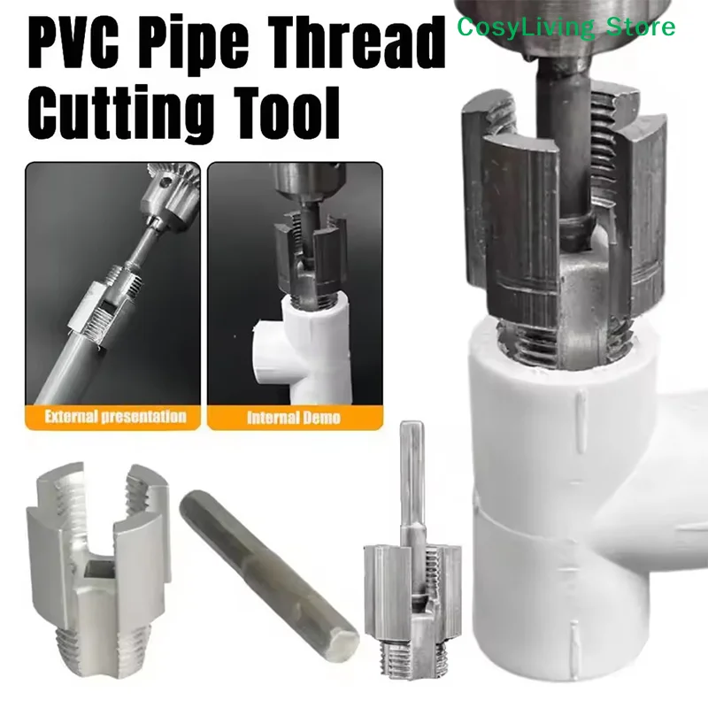 [CL]PPR/PVC External Thread Integrated Water Pipe Wire Opener Water Pipe Threader Tapping ToolInternal Thread 1/2inch 3/4inch