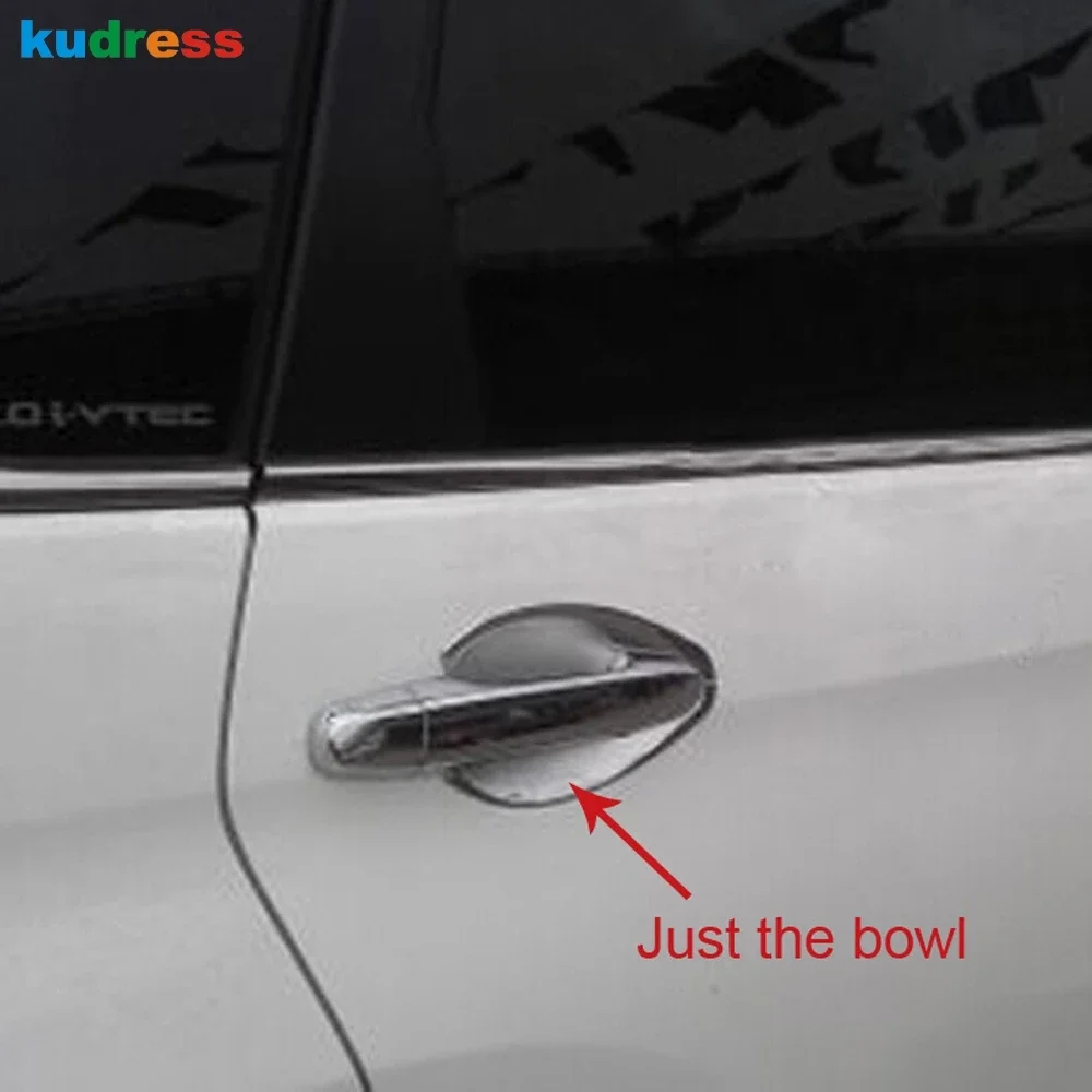 For Honda CRV CR-V 2015 2016 Chrome Side Door Handle Bowl Cover Trim Exterior Door Handles Cup Frame Overlay Car Accessories