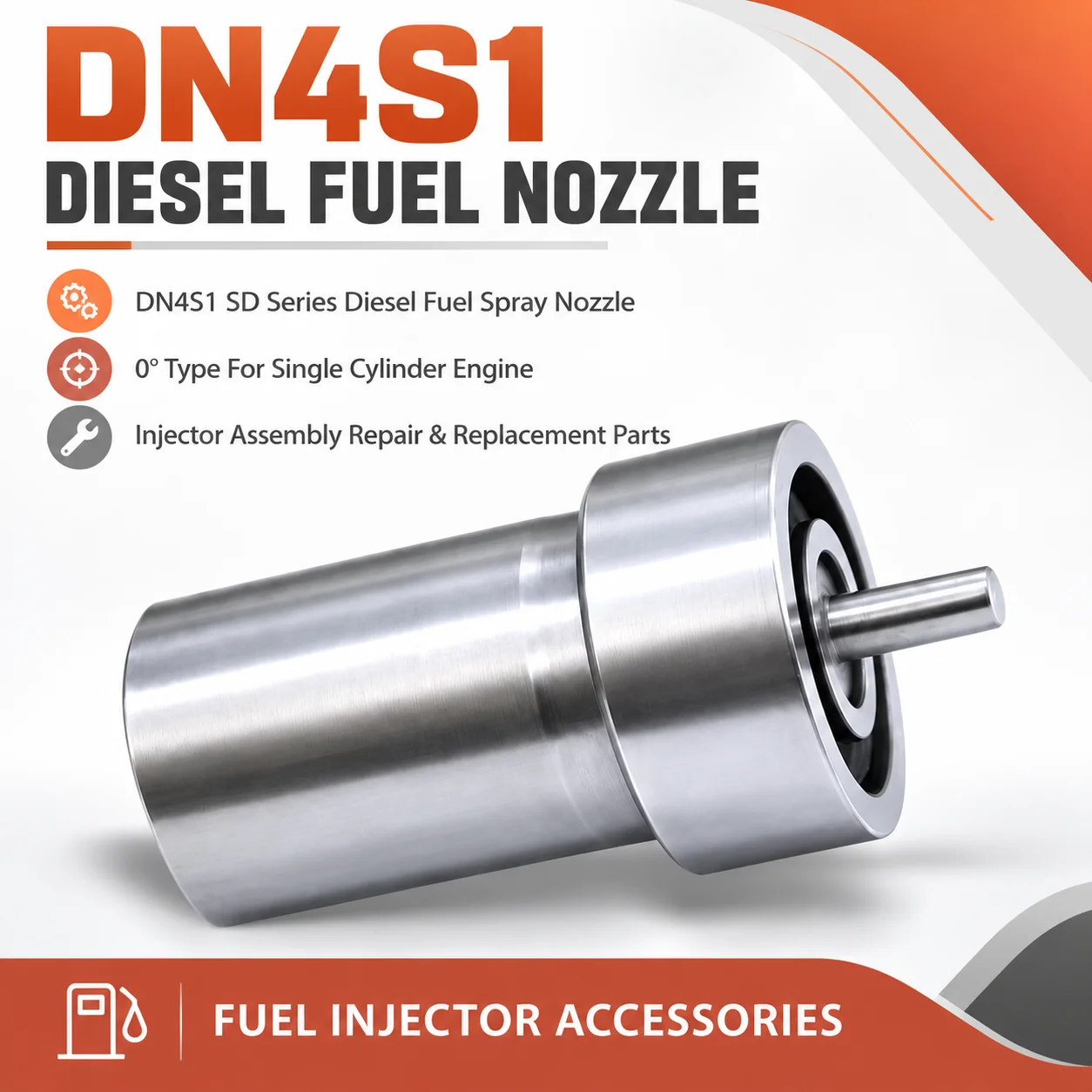DN4S1 SD Series Diesel Fuel Spray Nozzle 0° Type For Single Cylinder Engine Injector Assembly Repair & eplacement Parts.LJ2030 ﻿