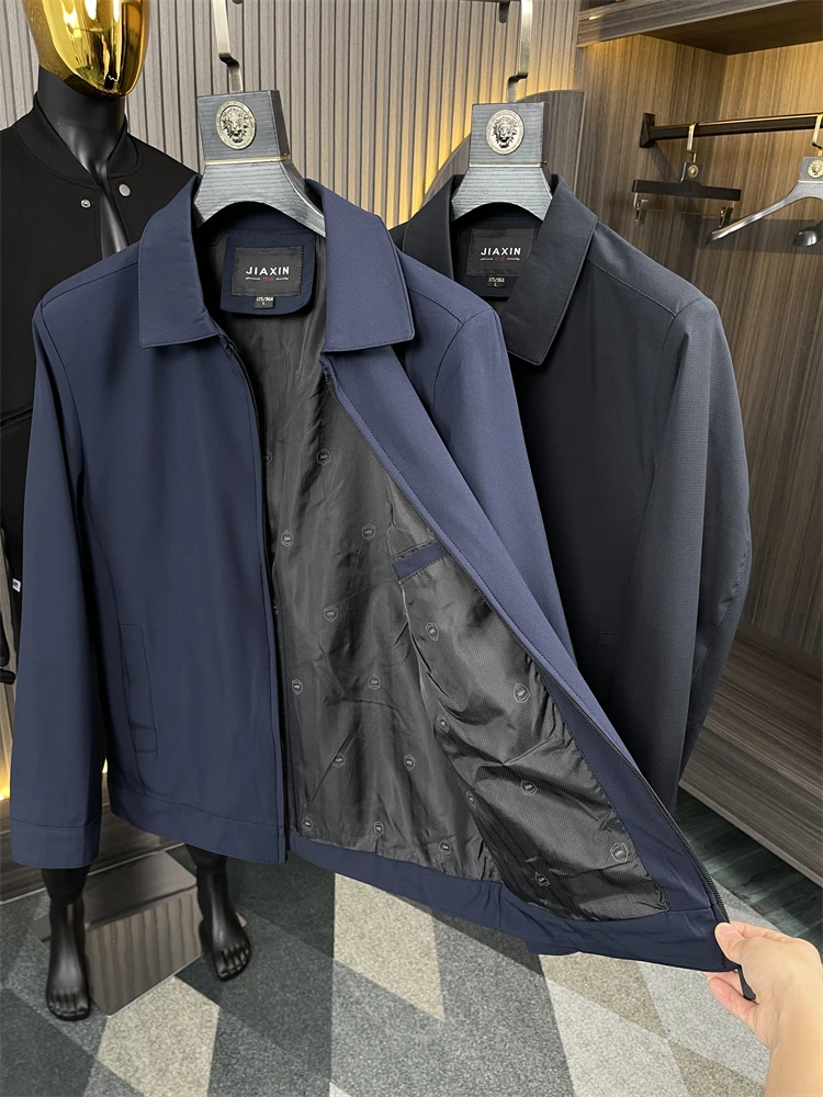 

Повседневная куртка с воротником на молнии, мужская деловая повседневная осенняя верхняя одежда Cany Single Faion Urban Loose Fit Side ket