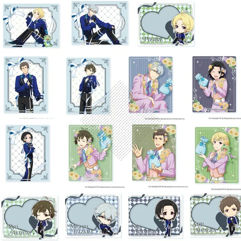 

The Idolmaster SideM‌ Valentine's Day Ver Shingen Seiji‌ Akizuki Ryo‌ Standing Card Keychain Perimeter Anime Toy Figures