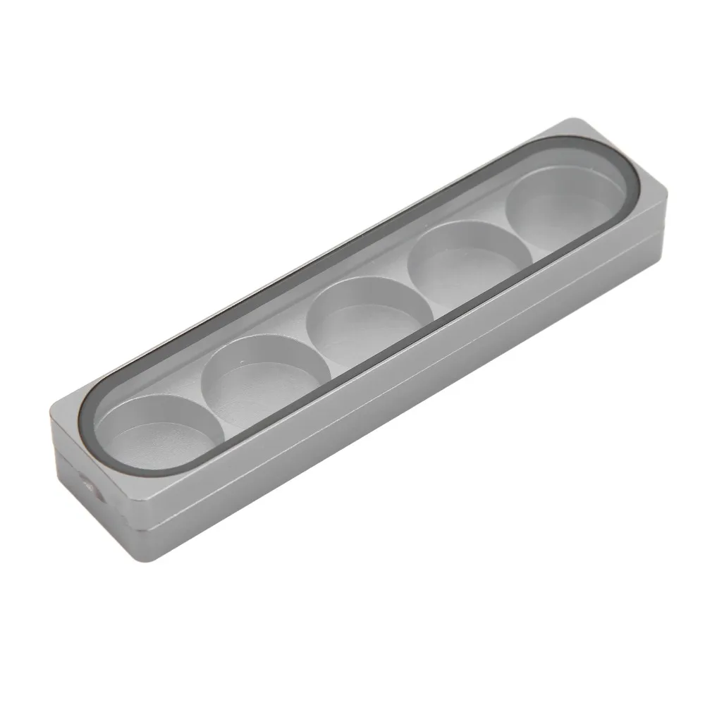 Aluminium Alloy Cue Tip Storage Box 5 Holes Portable Cue Tip Container 2 Holes 3 Holes Pool Stick Tips Box Billiards Players