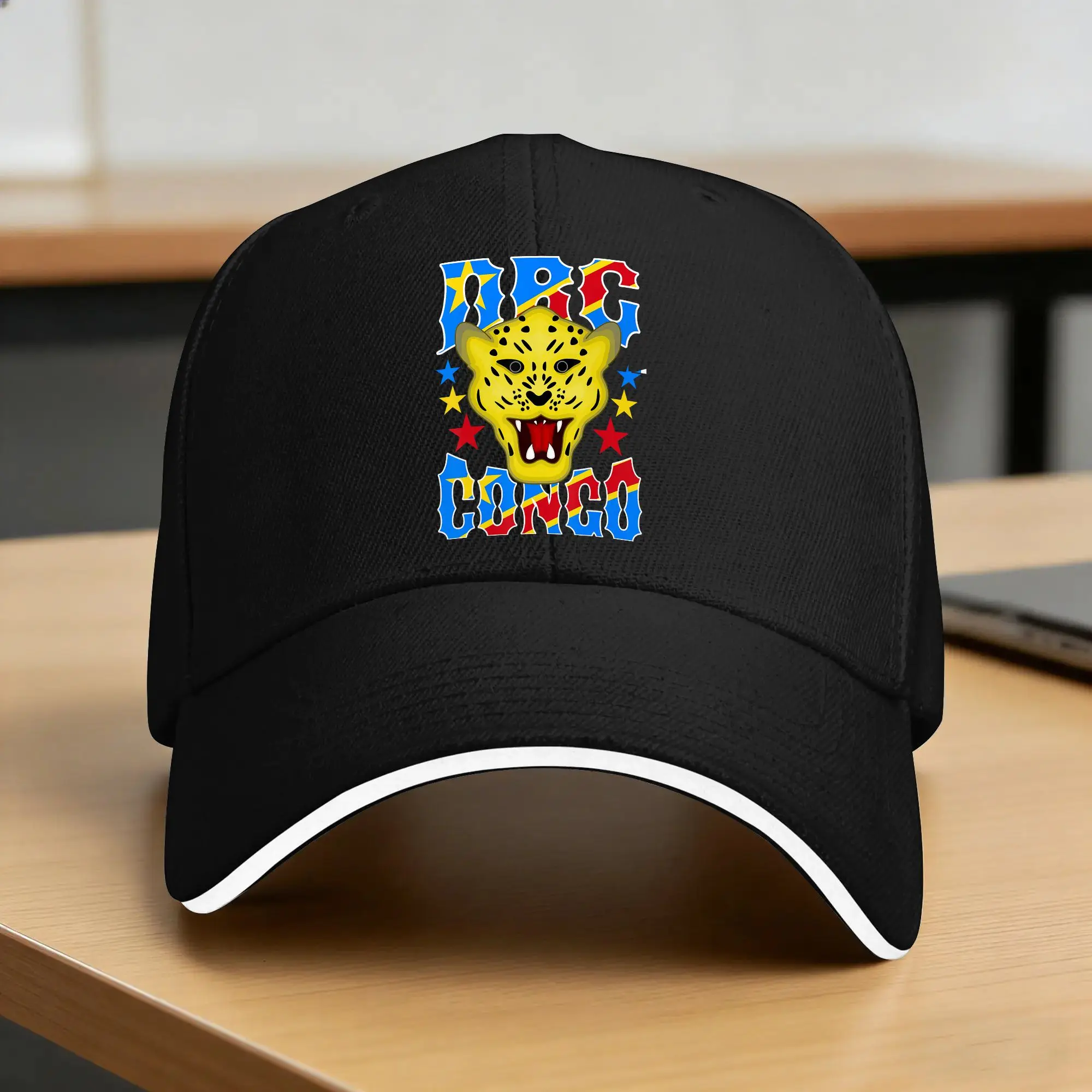 Love Democratic Republic Of Congo Drc Rdc Coat Of Arms Flag Baseball Cap  Couple Print Hip Hop Hats Sun-Proof Snapback Cap Gift