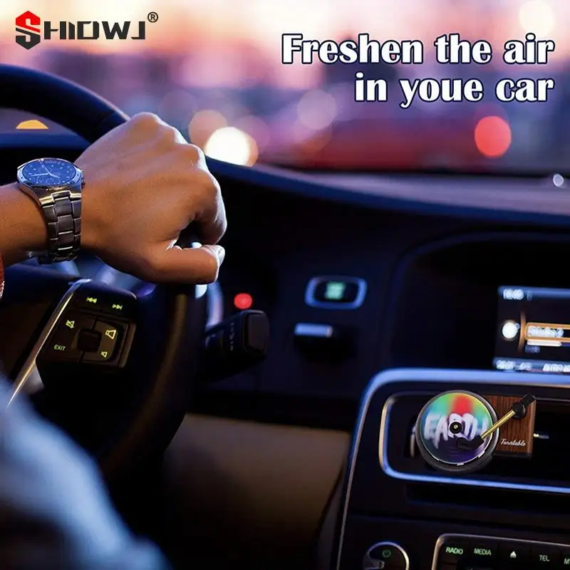 Car Air Freshener Car Fragrance Diffusers Clips in Retro Style Record Player Design Air Fresheners Clip Perfume