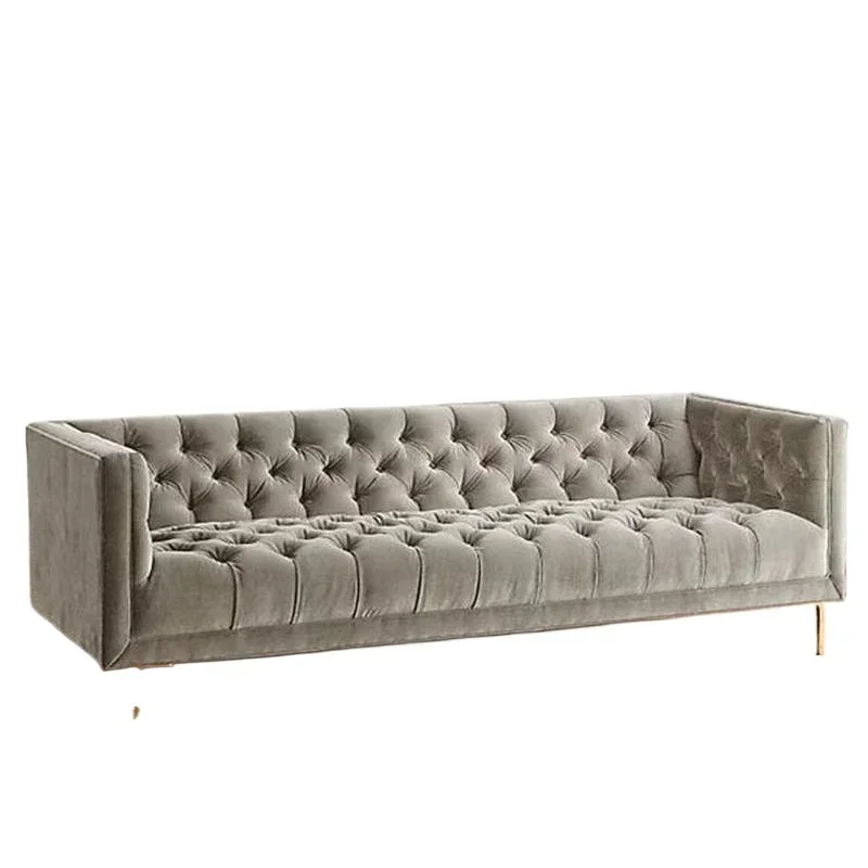 

Modern simple fabric art pull buckle soft bag three-person sofa furniture studio simple designer double sofa