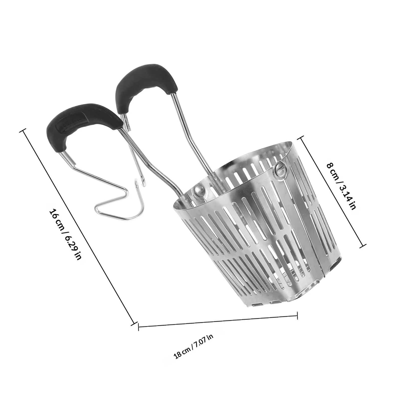 Colino a Rete in Acciaio Inox per Pentola, Ideale per Hot Pot, Pasta, Noodle e Ravioli