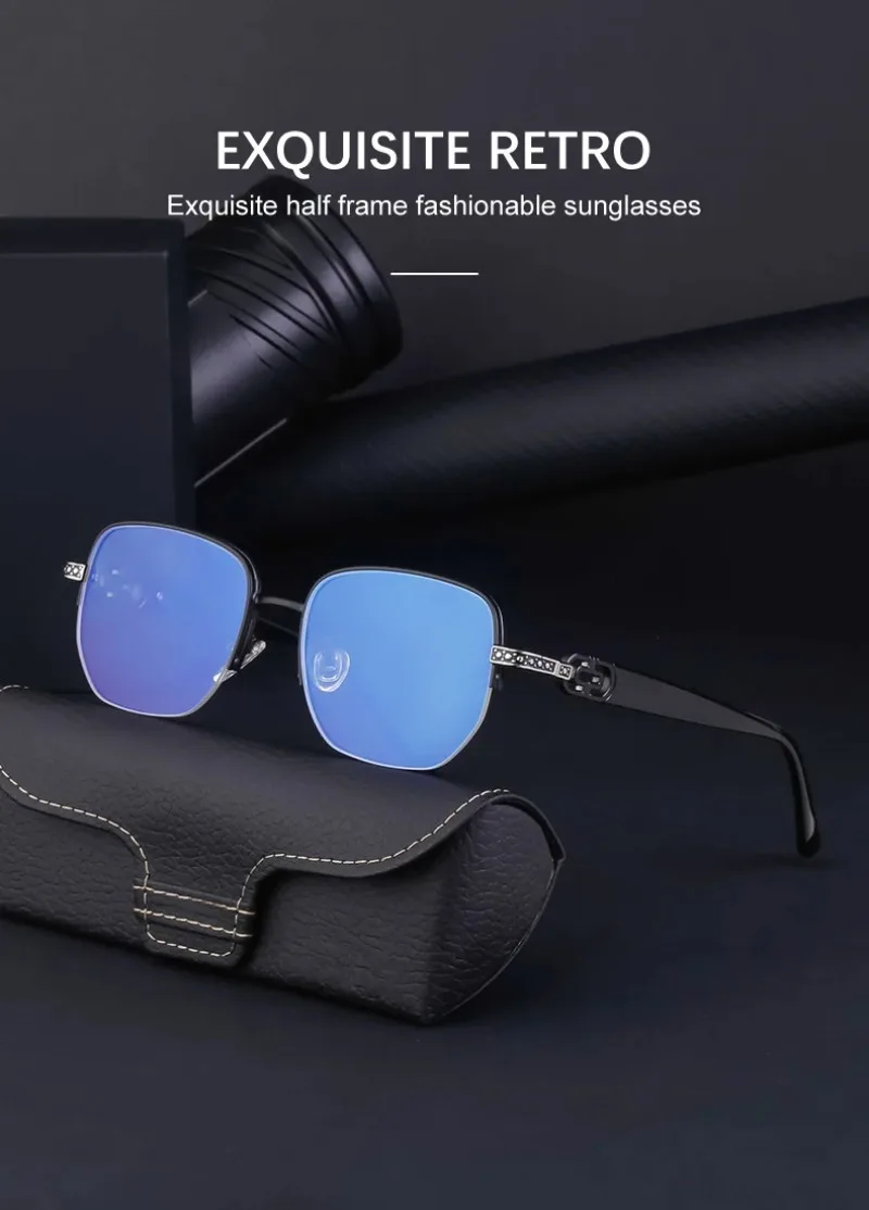 

Fashion Brand Designer Big Square Frame Sunglasses Men's Shield Vintage Style Moto Driving Sun Glasses Women Oculos Uv400