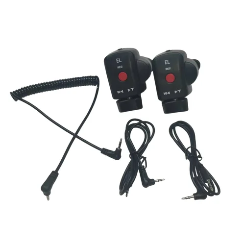 EL Dos juegos de control remoto con cable de conversión de 2,5 mm, controladores de cámara para grabar zoom de lentes Sony/Canon/Panasonic
