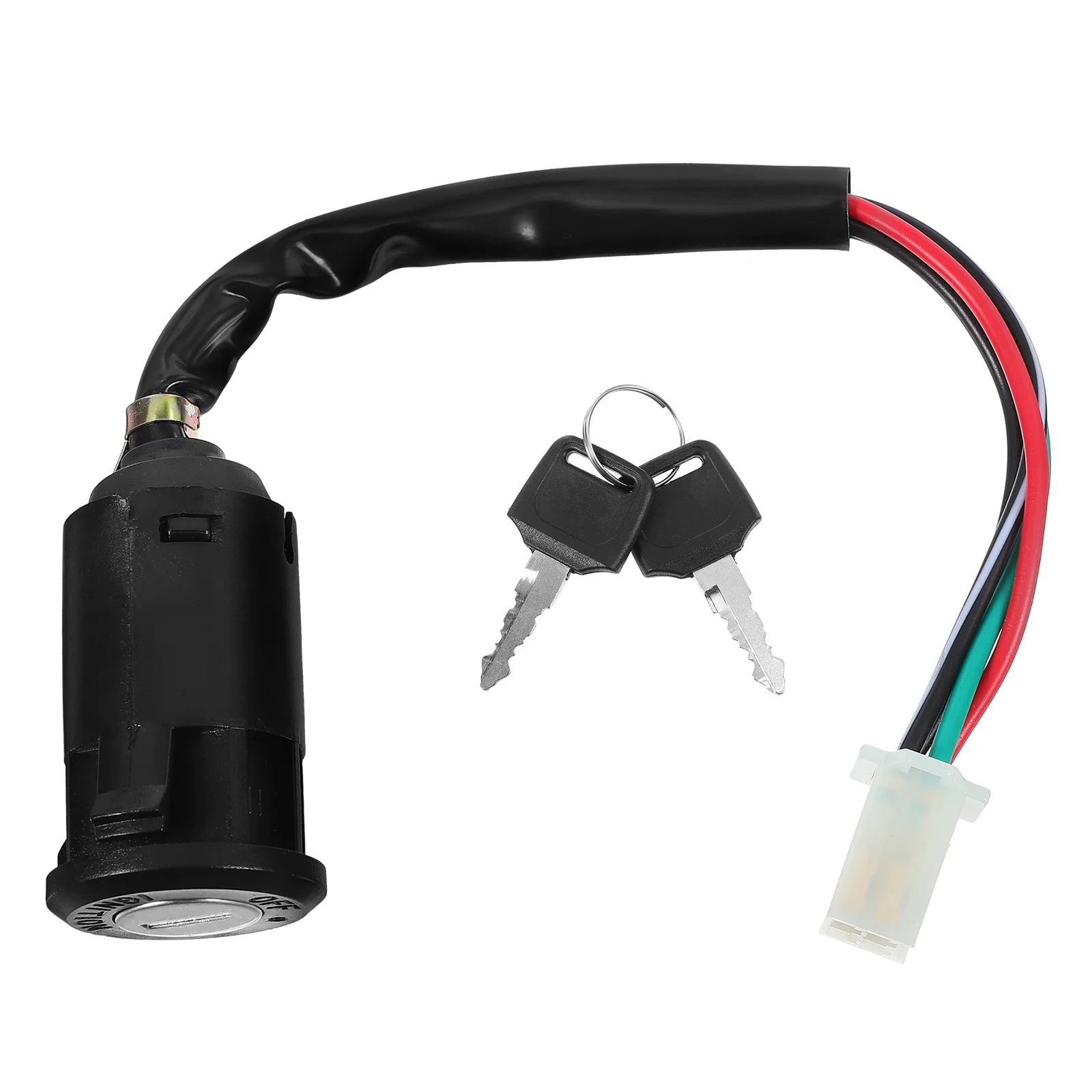 

Universal 50-250Cc Atv Scooter Ignition Key Switch Replacement Durable Plastic Metal Motorcycle Start Switch For Beach Buggy
