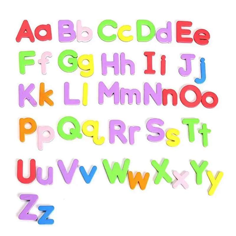 Magnetic Alphabet ABC Letters 26 uppercase Lowercasse Learning Numbers Magnets for Fridge Refrigerator Educational Toys Set