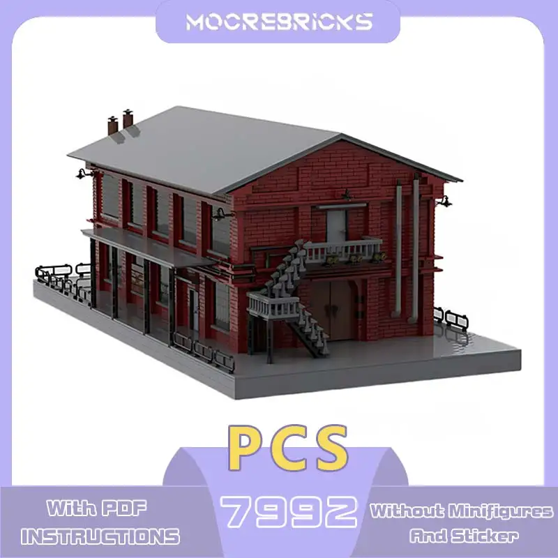 Ultimate Collection Railside Brick Factory Building Blocks City Goods Warehouse Model Architecture Toy Children's Christmas Gift