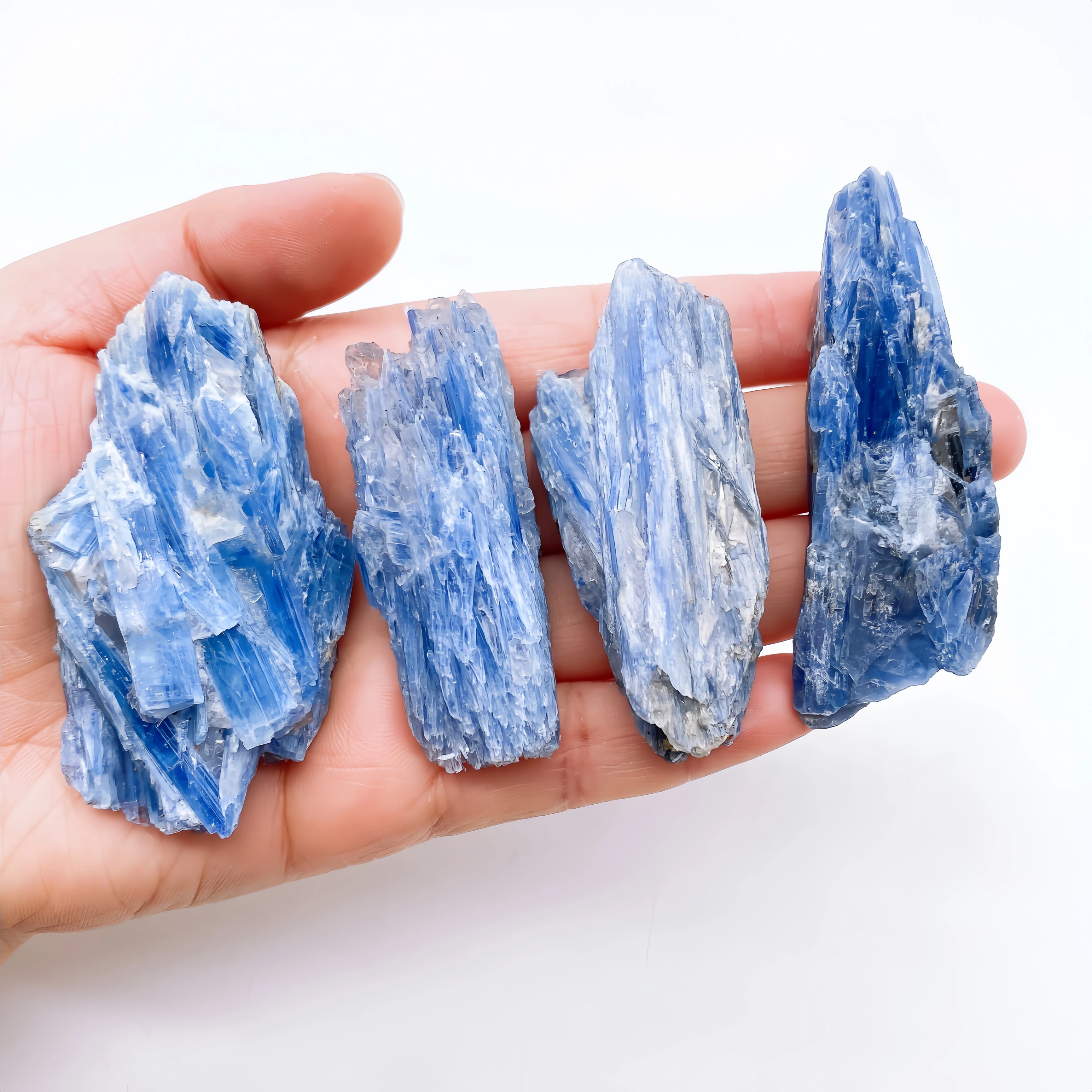 عينة كريستال الكيانيت المعدنية الطبيعية الحجر الخام الأحجار الكريمة الخام رقاقة الريكي شفاء ويكا هدية روحانية مجموعة ديكور المنزل #4