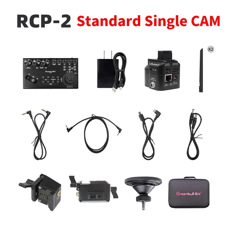 Greenbull RCP-2 Sistema de cámara de control remoto de doble cámara para DJI RS4 PRO RS4 RS3 PRO RS2 Estabilizador de cámara