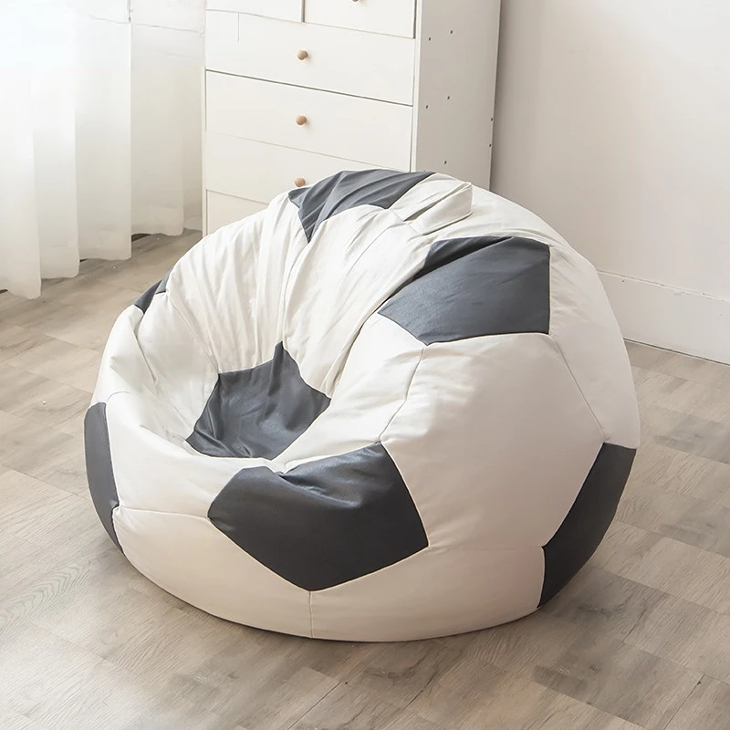 New Football Lazy Sofa Bean Bag Tatami Single Sofa Children Adult PU Ball Personality Creative Lazy Chair Independent Liner