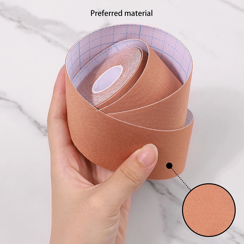 1Pcs 5m Self Adhesive Elastic Tape Nail Art Cover Hidden Stickers For Formal Occasions Breathable Nude Patch Free Cutting