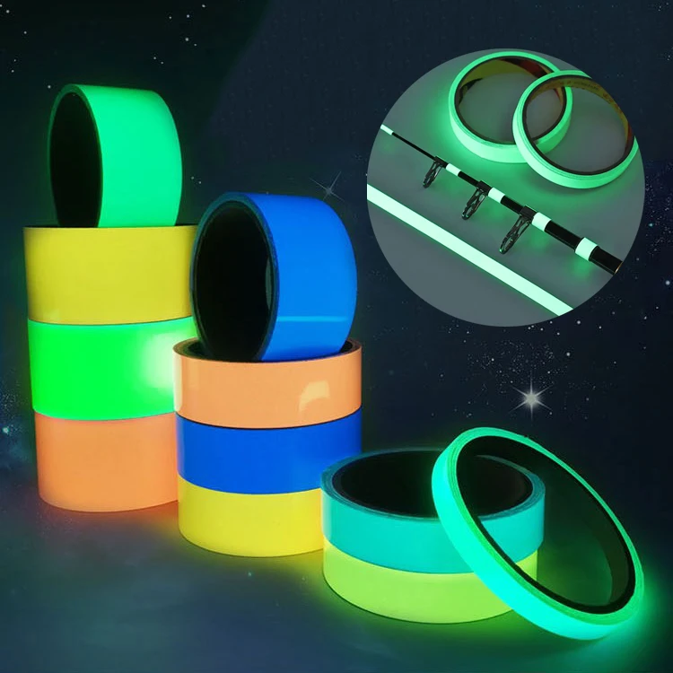 Super Bright Fishing Rod Luminescent Tape Continuous Glowing Indicators Stickers for Night Fishing Fishing Tools