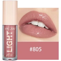 Brillo de labios con perlas de espejo, 12 colores, brillo hidratante de larga duración, brillo labial líquido, maquillaje de mujer, vidrio resistente al agua