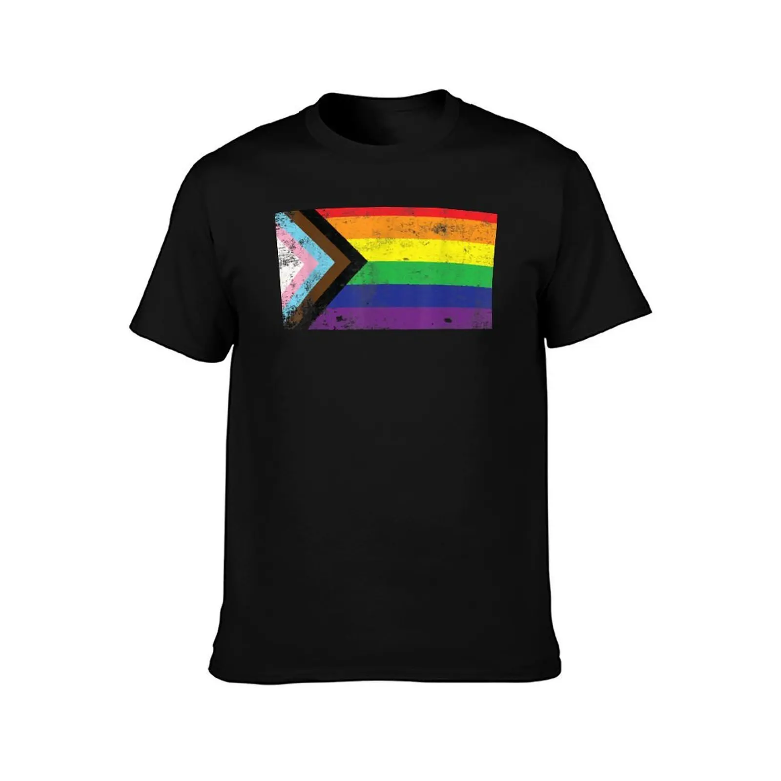 Gay Pride LGBT-Q Rainbow Flag Trans-Gender Proud Ally T-Shirt, Summer Casual Cotton Tee, Oversized Streetwear Tops, 100% Cotton