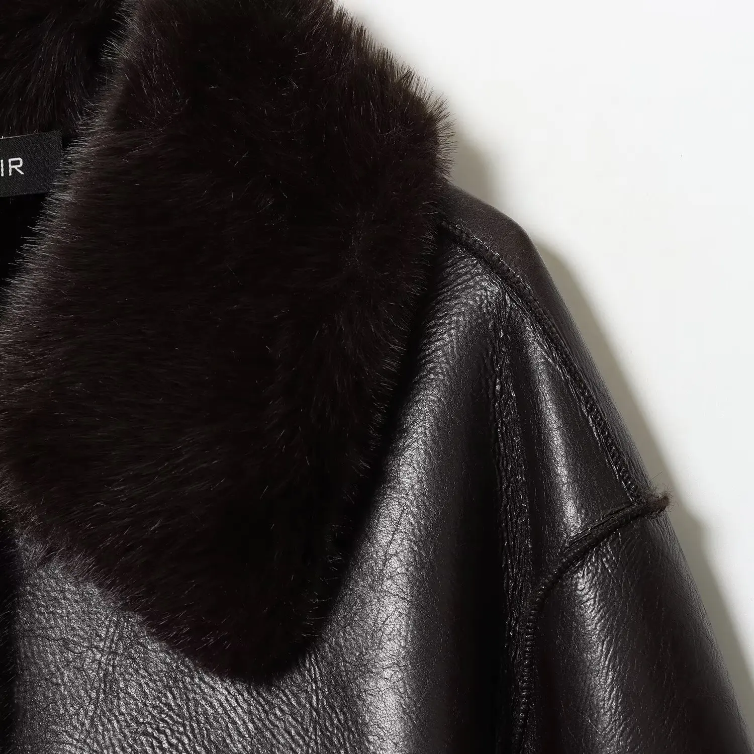 KASLEAD 신상 여성용 양면 인조 가죽 재킷 방풍 리버시블 아우터웨어 긴 소매 버튼 클로저 폴리에스터