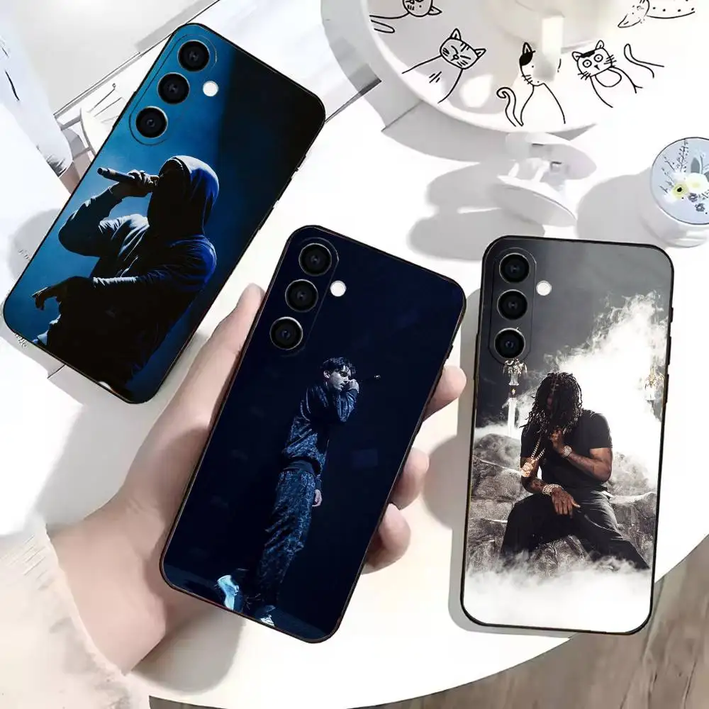 Rapper R-RNBOI  Phone Case For Samsung Galaxy A73,A72,A71,A70,A53,A52,A51,Others Soft Black Cover
