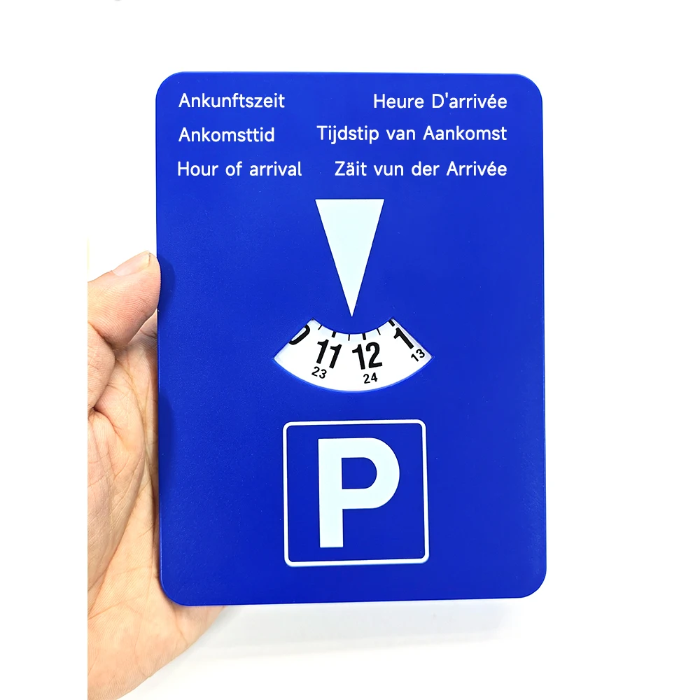 Digitaler Auto-Parkscheiben-Timer, Tragbare Kunststoff-Parkuhr mit Ankunftzeitanzeige für einfaches Parkmanagement – Detail 1