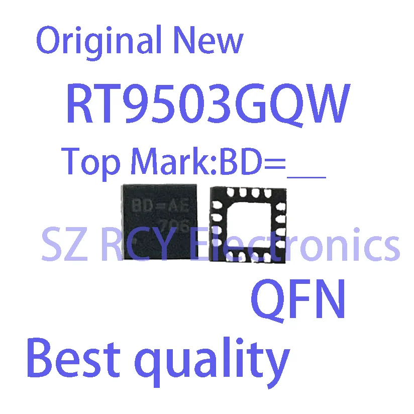 

(5 PCS)NEW RT9503GQW RT9503 Top Mark BD= XX QFN Chipset