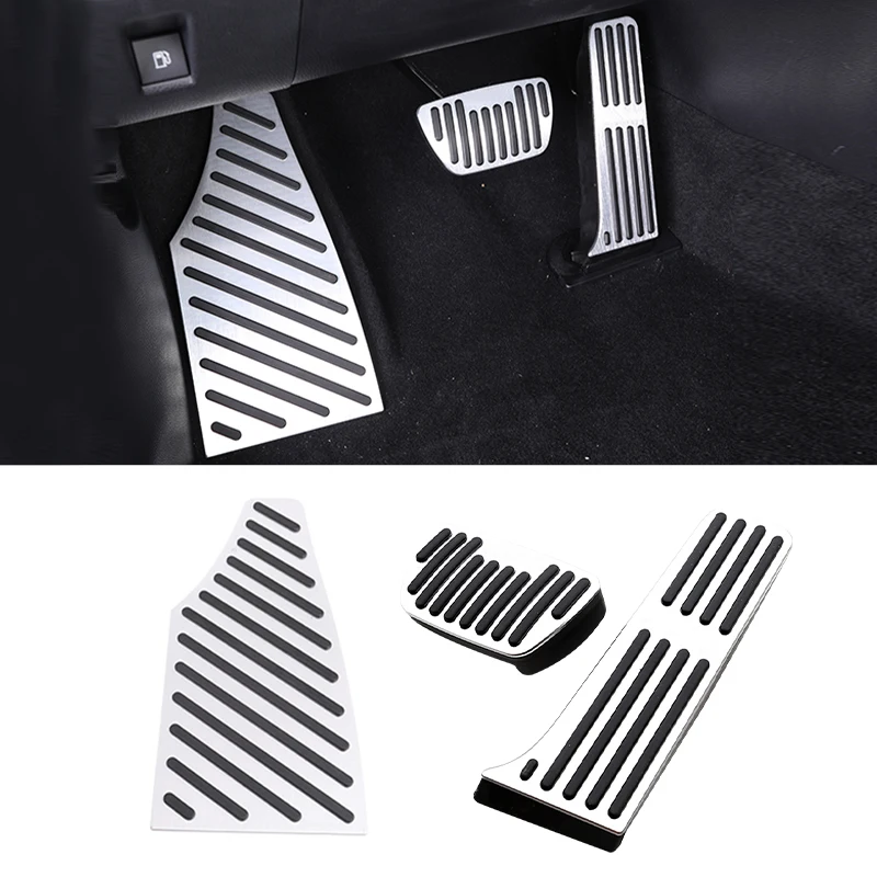 For Toyota Highlander XU70 2020~2024 2025 Car Accelerator Brake Pedals Rest Foot Pedals Non-Slip Pedals Mat Interior Accessories