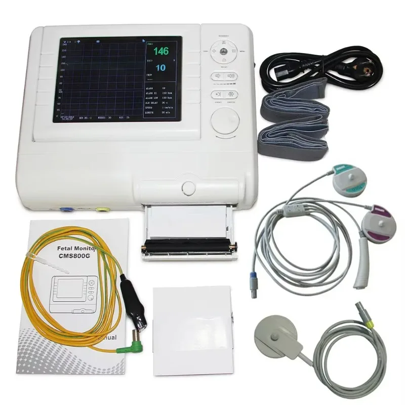 CONTEC CMS800G Фетальный монитор Пренатальное сердце FHR TOCO Ультразвуковой ультразвуковой механизм плода (двойной зонд опционально) CONTEC CMS800G Фетальный монитор Пренатальное сердце FHR TOCO Ультразвуковой ультразвуковой механизм плода (двойной зонд опционально)
