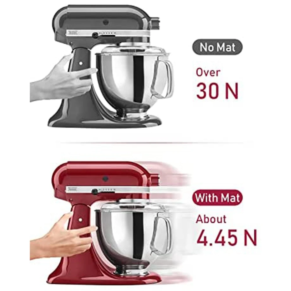 Mixer Slider Mat for KitchenAid Stand Mixer, Mixer Mover Compatible with for KitchenAid 4.5-5 Qt Tilt-Head Stand Mixer