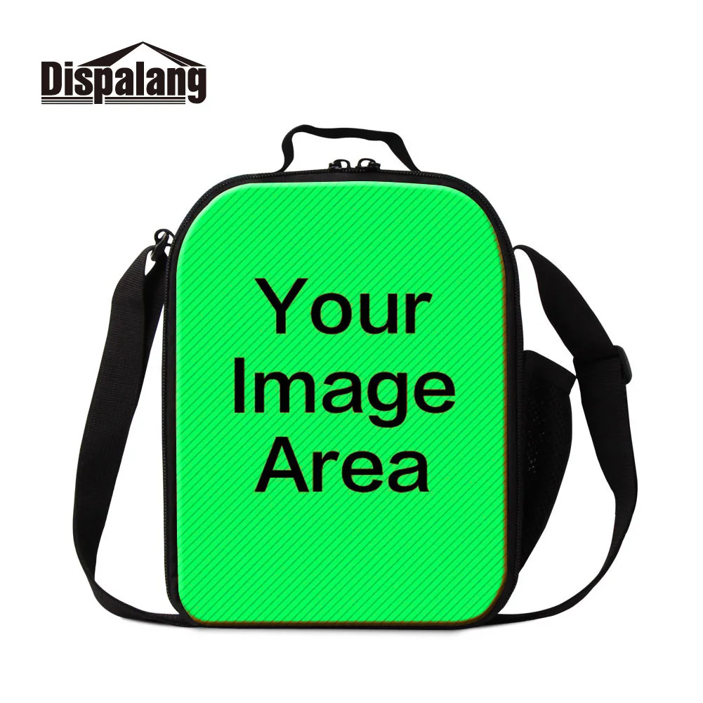 Customize Name Logo Insulated Lunch Bag for Men Women, Outdoor Working Thermal Cooler Bag, Kids Dinner Messenger Pack