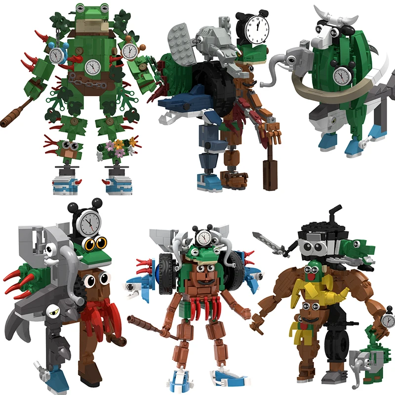 

AI Книга горов и морей Абстрактные строительные блоки MOC Fusion Monster Комбинированные кирпичи Игрушки, совместимые с LEGO