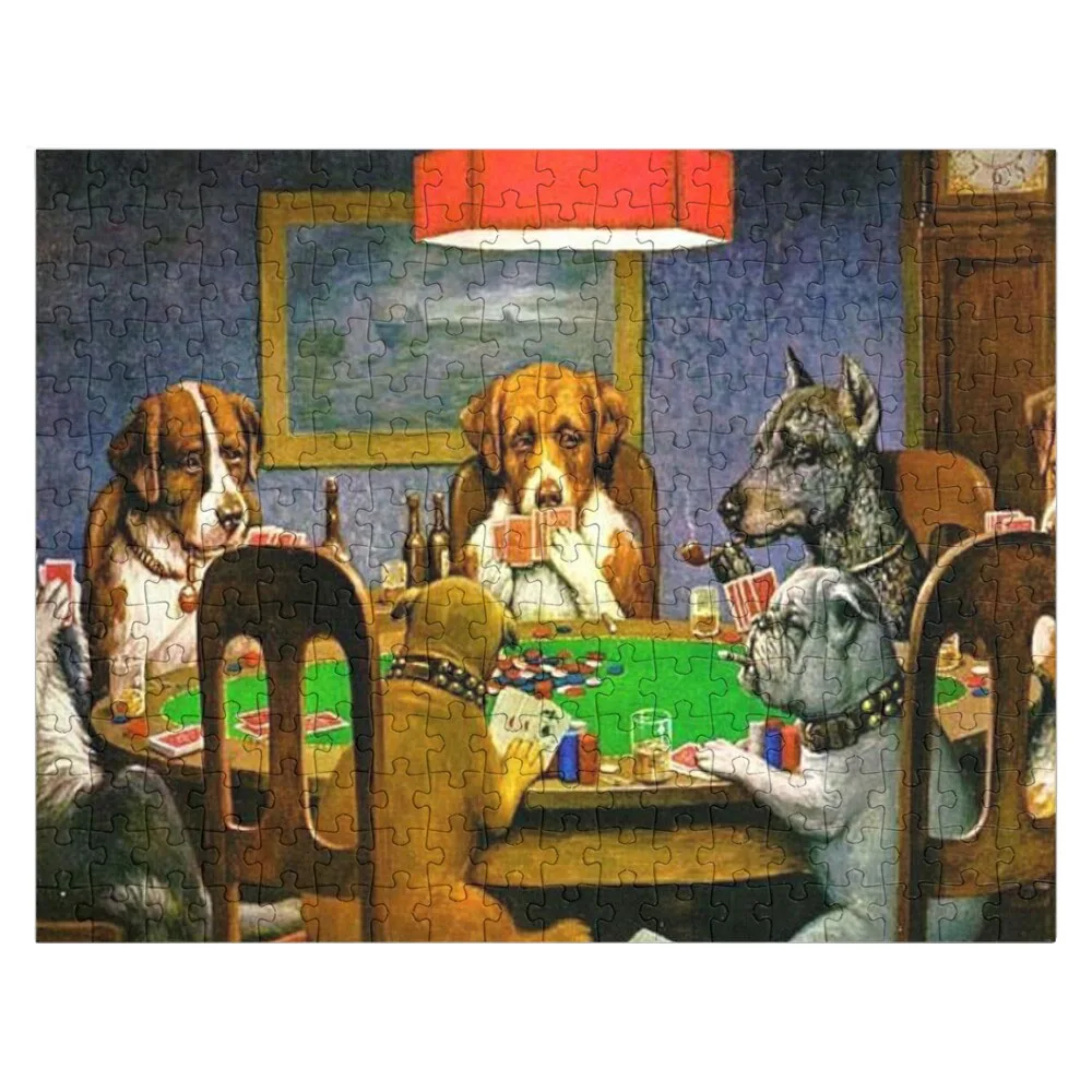 Dogs Playing Poker Jigsaw Puzzle Custom Puzzles With Photo Wooden Decor Paintings