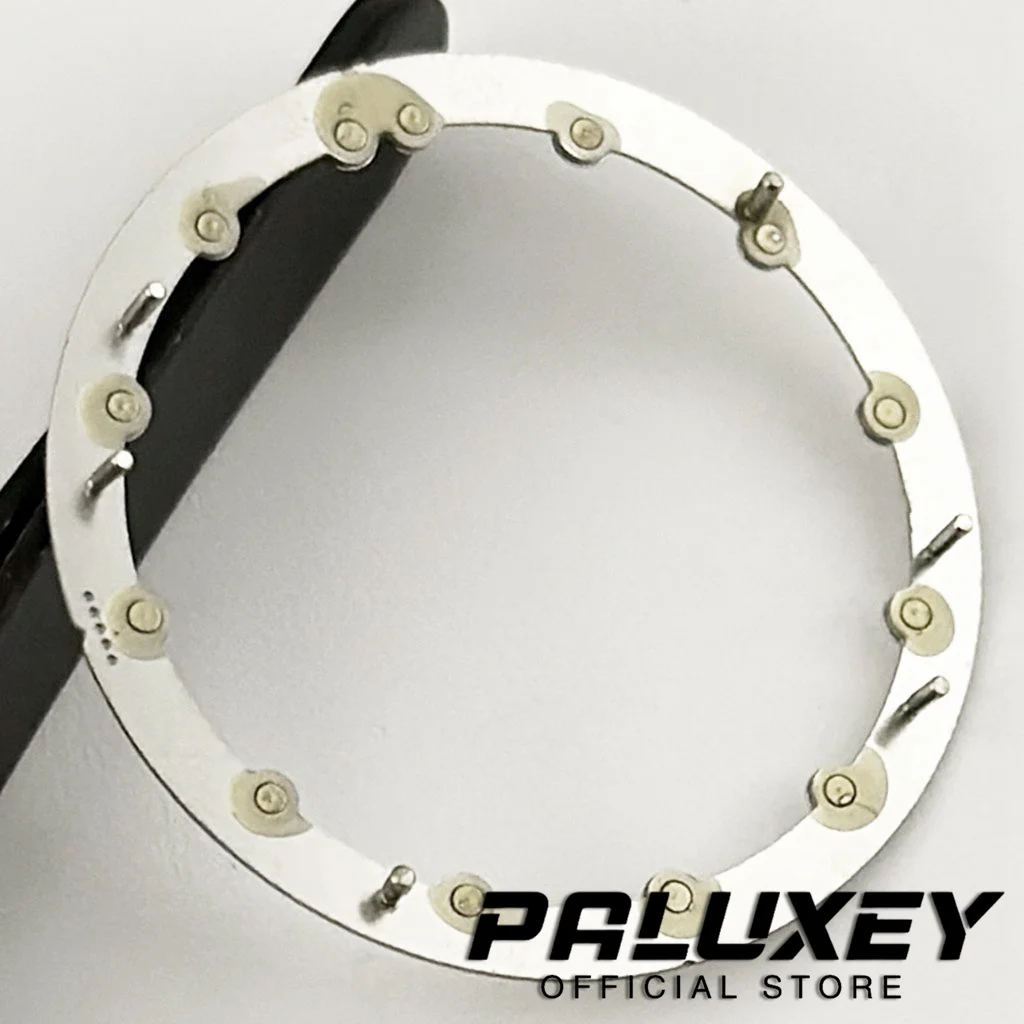 29 ミリメートル時計ダイヤル 29 ミリメートル * 24.5 ミリメートルサークルプレート NH34 NH35 NH70 NH72 スケルトンムーブメント中空ダイヤルリング C3 発光時計アクセサリー