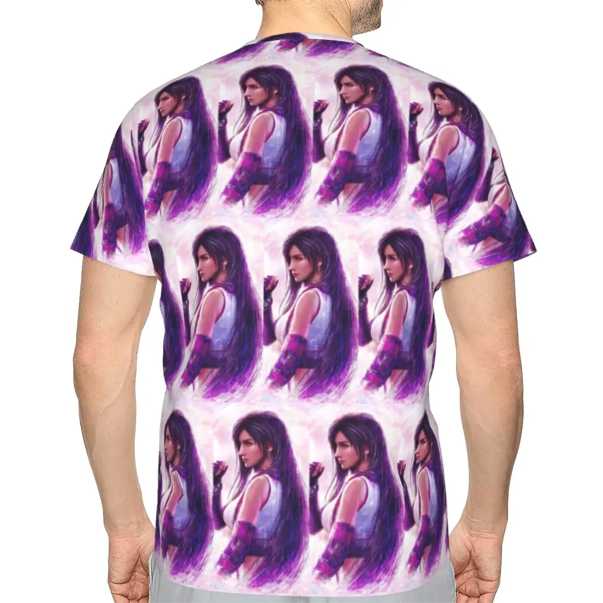 Tifa Lockhart-Final Fantasy 7 Ff7Remake Ffvii Final 100% Cotton T-Shirt Men'sFunny T Shirts Men Crew Neck Short Sleeve view 2