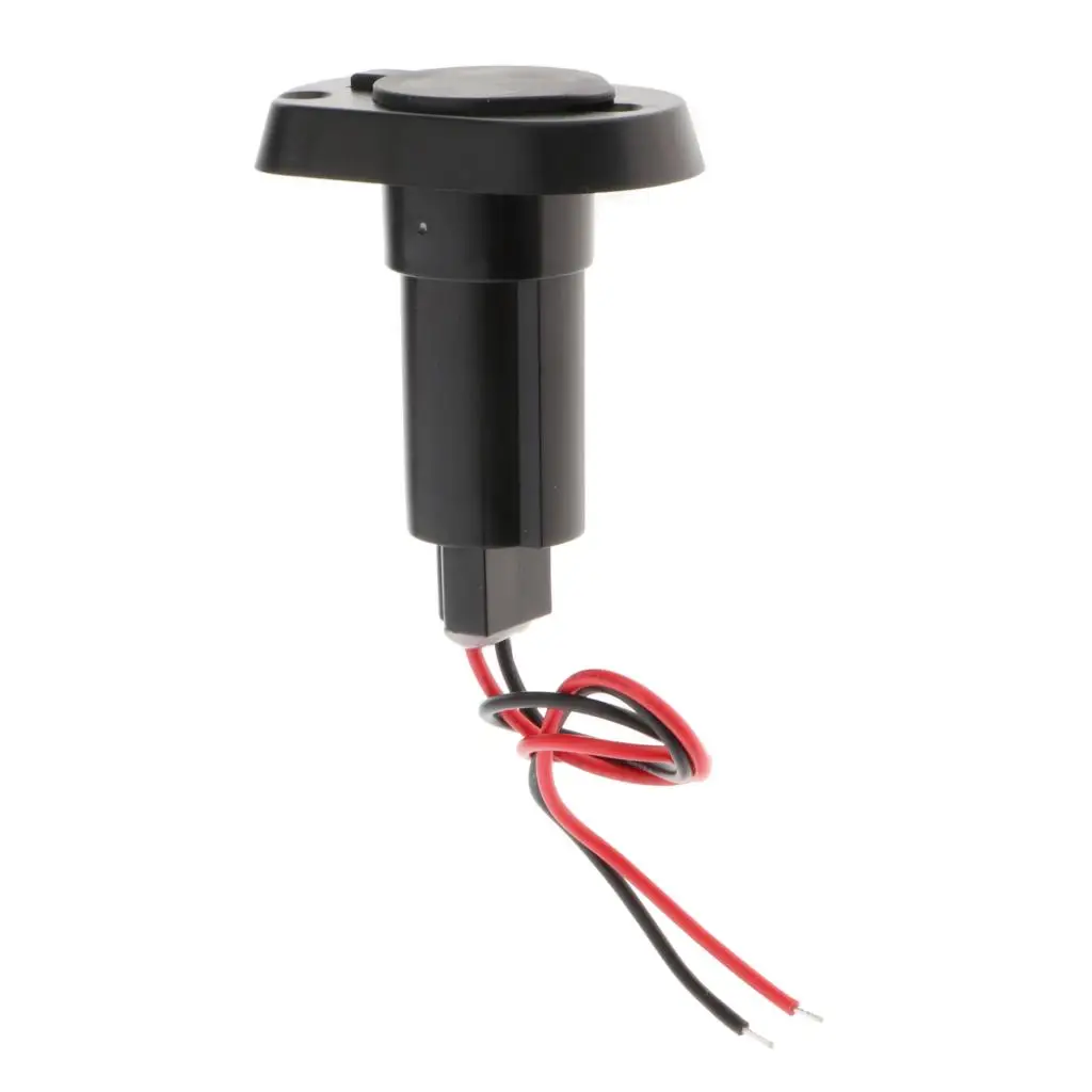 Boat Parts Lighting 2-prong Nylon Stern Light Base Socket Marine Navigation Lights Black Plastic for Flag Poles