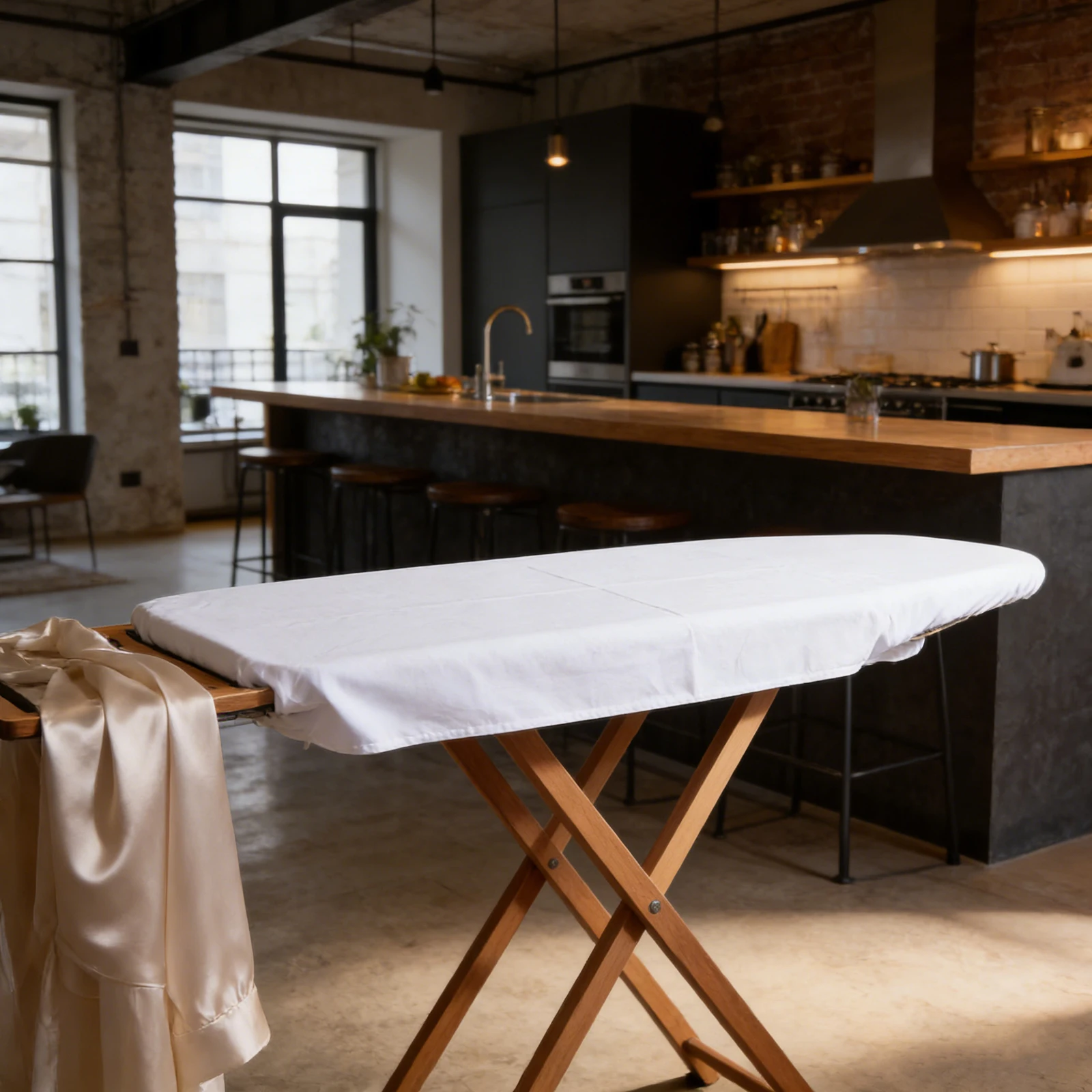 

Tabletop Ironing Board Cover 58.95 X 31.44 Inch White Heat Resistant Quilted Insulating Pad Anti-Scald Protective Cloth for Home