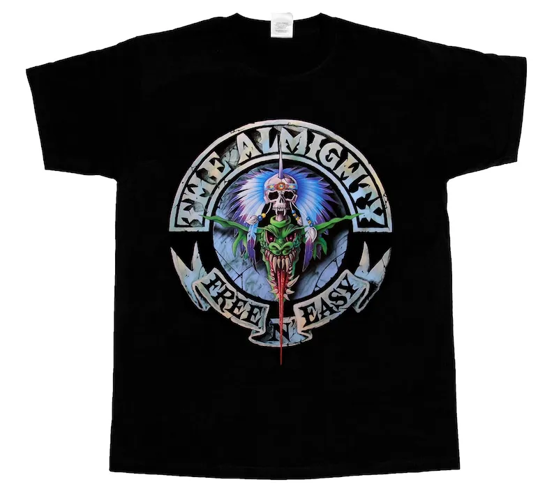 the almighty free n easy 91 hard heavy band the wildhearts new black t-shirt