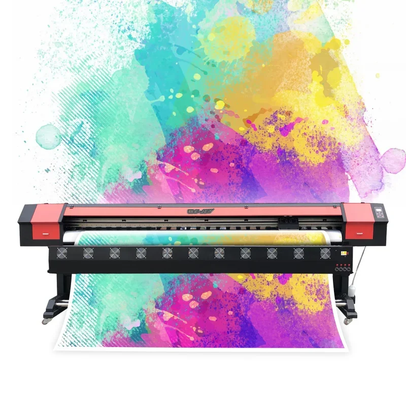 High Precision Indoor/Outdoor Eco Solvent Printer 1.3 m Cutter Advertising Billboard Printing Machines Xp600 Heads