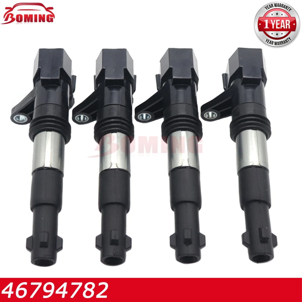 46794782 1/4pcs Car Ignition Coil Kit For ALFA ROMEO 156 159 GT GTV Spider 916C 916S 932 937 2.0L JTS New 0221604103 467947820