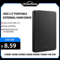 UnionSine Portable External Hard Drive 500gb/1tb/2tb memory USB HDD Storage Device Hard disk removable Desktop Notebook Computer