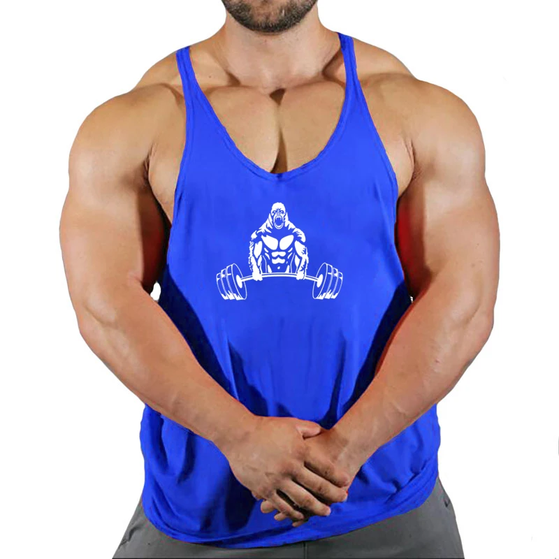 Man Gym Top Fitness Bodybuilding Clothing Gym T-shirts Suspenders Men Sleeveless Sweatshirt Men's Clothes Stringer Vests Shirt