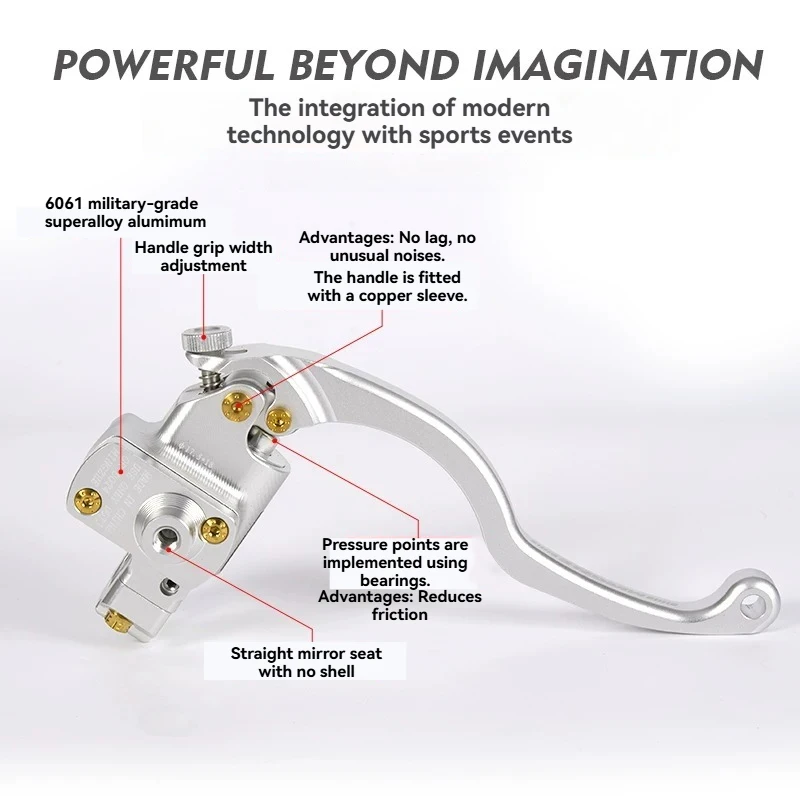 M2S Second Generation Brake Clutch Lever for Pedal & Electric Motorcycles-Aluminum Alloy Durable Easy Install